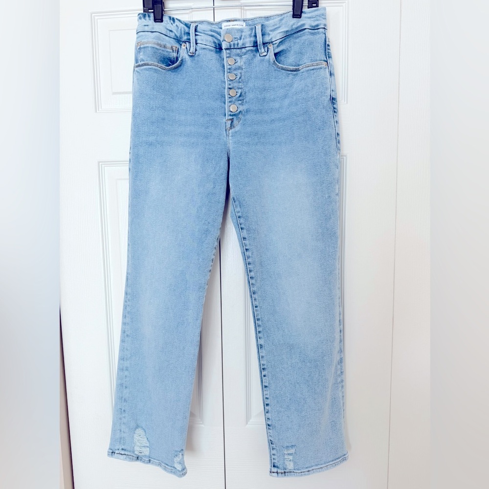 Good American Straight Leg Jeans